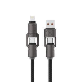 Cable USB KSIX Negro 1 m