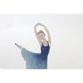 DKD Home Decor Figura Decorativa Romántica de Resina, Bailarina Azul, Medidas: 23 cm Alto x 13 cm Ancho x 6 cm Largo DKD Home Decor Figura Decorativa Romántica de Resina, Bailarina Azul, Medidas: 23 cm Alto x 13 cm Ancho x 6 cm Largo