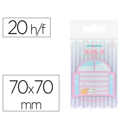 Imaginovo Bloc notas adhesivas fantasía Meow 20 hojas 70x70 mm Precio: 0.79000053. SKU: B1FTXFNHTX