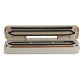 Livoo DOM503C Envasadora al Vacío - 80W, 2 Funciones, Rollo Film 28 cm x 3 m Incluido, Cuchilla de Corte