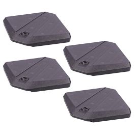 Set base rellenable para parasol, antracita, 490 x 490 x 87 mm Set base rellenable para parasol, antracita, 490 x 490 x 87 mm