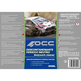 OCC Motorsport Descontaminante Ferrico Coche 500 mL OCC47092 para Pintura, Cristales y Llantas