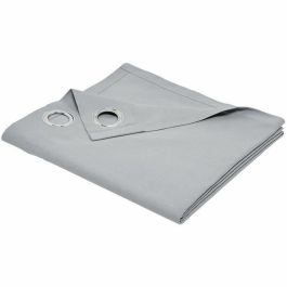 Today TOD1694780973290 Cortina con Ojales, 100% Algodón, 140x240cm, Color Acero