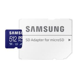 Samsung MB-MD512SA/EU Tarjeta MicroSDXC de 512 GB, UHS-I Clase 10, Velocidad Lectura 180 MB/s, Escritura 130 MB/s