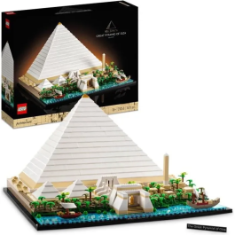 LEGO 21058 Architecture La Gran Pirámide de Giza, modelo de hobby creativo para construir, monumento mundial y decoración Precio: 142.49999995. SKU: B1FVGZ5LF6