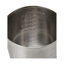 Excellent Houseware Jarra medidora de acero inoxidable 1L con escala interior, color cromado para cocina