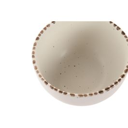 DKD Home Decor Bol Scandi Beige 14.5 x 7.5 x 14.5 cm Gres Apto Microondas Lavavajillas (6 Unidades)