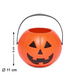 Cubo Recoge Caramelos Calabaza Naranja 11 X 8.5 cm Halloween Precio: 1.49999949. SKU: B1DGLZ6RCX