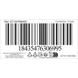 Inde Set de 6 Cucharas de Café Moma, Acero Inoxidable 1.5 mm, Medidas 10.6 x 2.5 cm (12 Cajas)