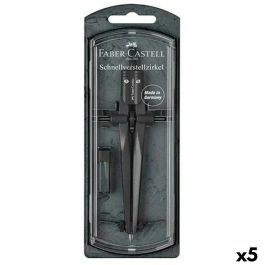 Compás Faber-Castell Negro (5 Unidades) Compás Faber-Castell Negro (5 Unidades)
