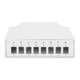 Digitus Caja de Empalme para Carril DIN, 8 Acopladores LC/DX