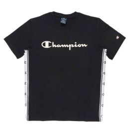 Camiseta de Manga Corta Hombre Champion Negro M
