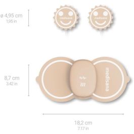 Medisana TT 250 TENS Dispositivo Alivio Dolor Menstrual Abdomen y Espalda con 4 Electrodos Beige