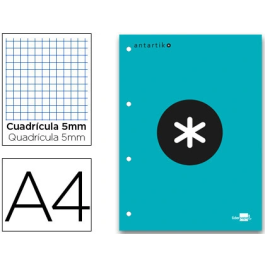 Antartik Bloc encolado A4 Natural Turquesa 80 Hojas Cuadro 5 mm 100 gr Ecológico Precio: 4.49999968. SKU: B1F2PRVJXL