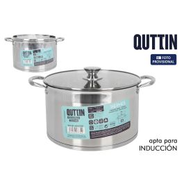 Inde Cacerola Hermes de Acero Inoxidable de 28 cm (10 L) con Tapa para Inducción (4 Unidades)