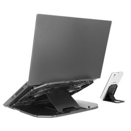 Lenovo Soporte para Portátil 2 en 1 Ergonómico Antideslizante con Orificios de Ventilación para Refrigeración Mejorada y Soporte Integrado para Teléfono Lenovo Soporte para Portátil 2 en 1 Ergonómico Antideslizante con Orificios de Ventilación para Refrigeración Mejorada y Soporte Integrado para Teléfono