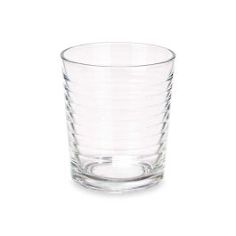 Vivalto Set 4 Vasos de Vidrio Rayas 360 ml - Vaso 9 x 10 cm (6 Unidades)