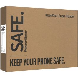 PanzerGlass Protector de Pantalla SAFE. by 2-in-1 para Samsung Galaxy S22 Plus 5G - Vidrio Templado Resistente a Golpes y Arañazos