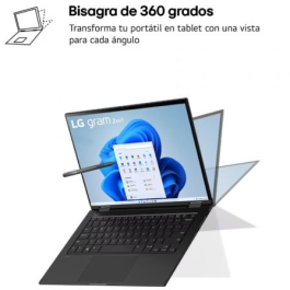 Portátil LG Gram 14T90S-G.AA75B Intel Core Ultra 7-155H/ 16GB/ 512GB SSD/ 14" Táctil/ Win11 Portátil LG Gram 14T90S-G.AA75B Intel Core Ultra 7-155H/ 16GB/ 512GB SSD/ 14" Táctil/ Win11