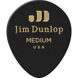 Dunlop Pack 12 Púas Genuine Celluloid Teardrop Negras - Grosor Medium Precio: 5.89000049. SKU: B196P5MXYZ