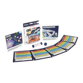 Brainbox Juego de Mesa Pocket El Espacio BZWBB04ES Juego Visual de Preguntas Rápidas de Memoria y Curiosidades