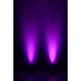 Algamlight Par de 6 Led 12W con Batería RGBWAUV IR y DMX Sin Cable para Escenarios
