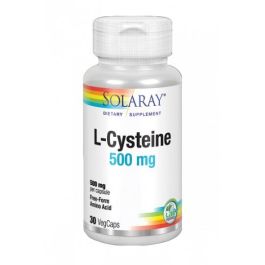 SOLARAY L-Cisteína 500 mg Aminoácido Forma Libre de Fermentación Microbiológica 30 Cápsulas Precio: 15.4999999. SKU: B1AJRY4E86