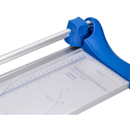 Q-connect Cizalla Metálica de Rodillo de 32 cm con Base de Aluminio para Cortes Precisos