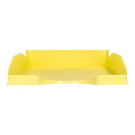 Bandeja Sobremesa Plastico Q-Connect Amarillo Pastel Opaco 240x70x340 mm