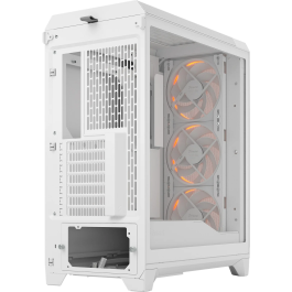 Fractal Design Caja Meshify 3 White RGB TG Clear Tint FD-C-MES3A-07 - Torre, Blanco, Ventiladores ARGB, Control RGB Web