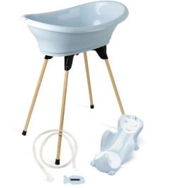 Thermobaby TER3023191494431 Vasco Bañera Multiusos 5 en 1 Flores Azules, Fabricada en Francia Precio: 106.99000048. SKU: S7183417