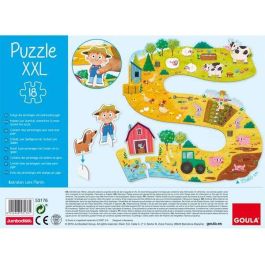 Goula Puzzle XXL Granja 53176 con 17 Piezas y Figuras para Niños +3 Años