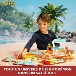 Mochila - BANDAI - Tema de playa Pokémon del entrenador - Se abre y se convierte en una súper arena