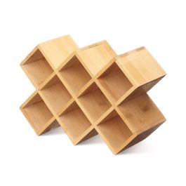 Portaespeciero de bambú Kinvara para 10 botellas, 24.5x16.5x8 cm, color natural (12 Unidades) Portaespeciero de bambú Kinvara para 10 botellas, 24.5x16.5x8 cm, color natural (12 Unidades)
