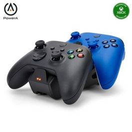 Power A 1519564-01 Estación de Carga Dual Xbox Negra para Mandos Xbox Series X|S y Xbox One