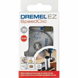 Dremel Adaptador EZ SpeedClic para cambio rápido de accesorios + 2 discos de corte para cortar metales