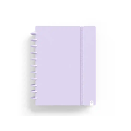 Carchivo Cuaderno Ingeniox Foam A4 80 Hojas Rayado Horizontal Malva Pastel