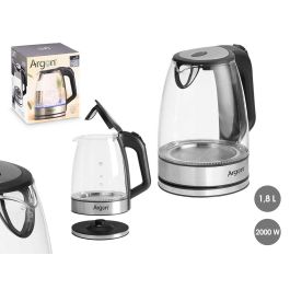 Argon Hervidor de Agua Eléctrico de Cristal y Acero Inoxidable 2000W 1.8L con Apagado Automático (6 Unidades) Precio: 92.88999995. SKU: B1H8SNAMCF