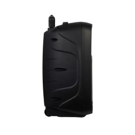 Fonestar Malibu-310 Altavoz Portátil Bluetooth 100W con Micrófono Inalámbrico, Woofer 10'', Carro Trolley y Batería