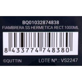 Fiambrera hermética rectangular 1000 ml Quttin (12 Unidades) Fiambrera hermética rectangular 1000 ml Quttin (12 Unidades)
