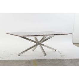 Mesa Centro Moderno DKD Home Decor Plateado 80 x 45 x 130 cm Mesa Centro Moderno DKD Home Decor Plateado 80 x 45 x 130 cm