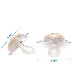 KioKids Le Petit Prince Set 2 Chupetes Silicona Orto +6 Meses Beige