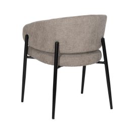 Silla Taupe Tejido-Metal Contract 60 X 57 X 79 cm