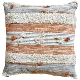 DKD Home Decor Sillón Boho Naranja Blanco 65 x 90 x 74 cm