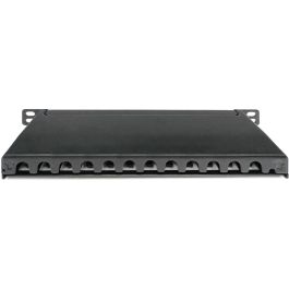 Digitus Panel de Parcheo Cat.6A Slim, Apantallado, 12 Puertos, 0.5U, 10" Negro