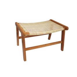 DKD Home Decor Descalzadora Balines Natural Teca y Ratan Marron Claro 65 x 47 x 40 cm Precio: 130.5000004. SKU: B1GDN4ATWS