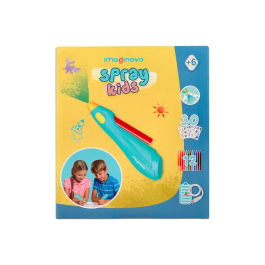 Imaginovo Aerografo Infantil Recargable USB con 30 Plantillas y 12 Rotuladores de Colores para Niños a partir de 6 Años
