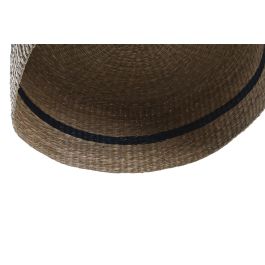 DKD Home Decor Pantalla Boho Natural Azul Marino Seagrass 55 x 22 x 55 cm