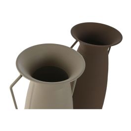 Jarron Scandi DKD Home Decor Marron Beige 19 x 44 x 26 cm (2 Unidades)