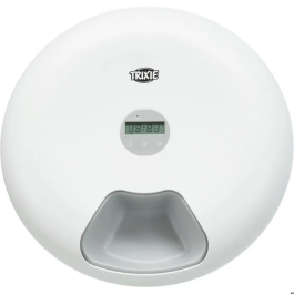 Trixie Dispensador Automático de Alimentos TX5+1 - 6 x 0,18L - ø 32 x 8 cm - Blanco